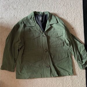 Zara Utility Jacket in Olive Green